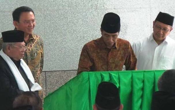 Jokowi Resmikan Mesjid Fatahillah Balaikota