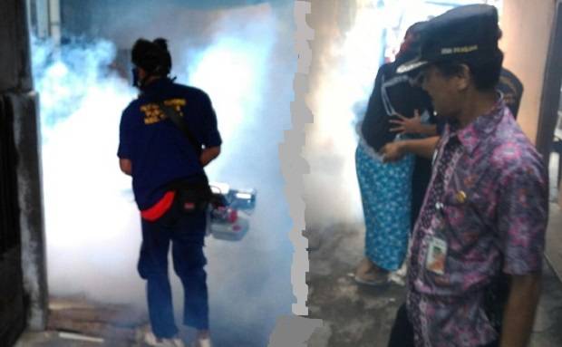 Cegah DBD dan Zika, Kelurahan Pekojan Lakukan Fogging