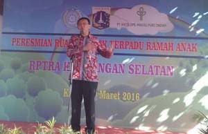 Ahok Resmikan RPTRA Ke 7 Di Wilayah Jakarta Barat
