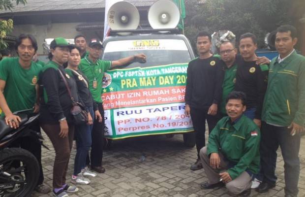 Pra Mayday, FSPTSK Demo Rumah Sakit